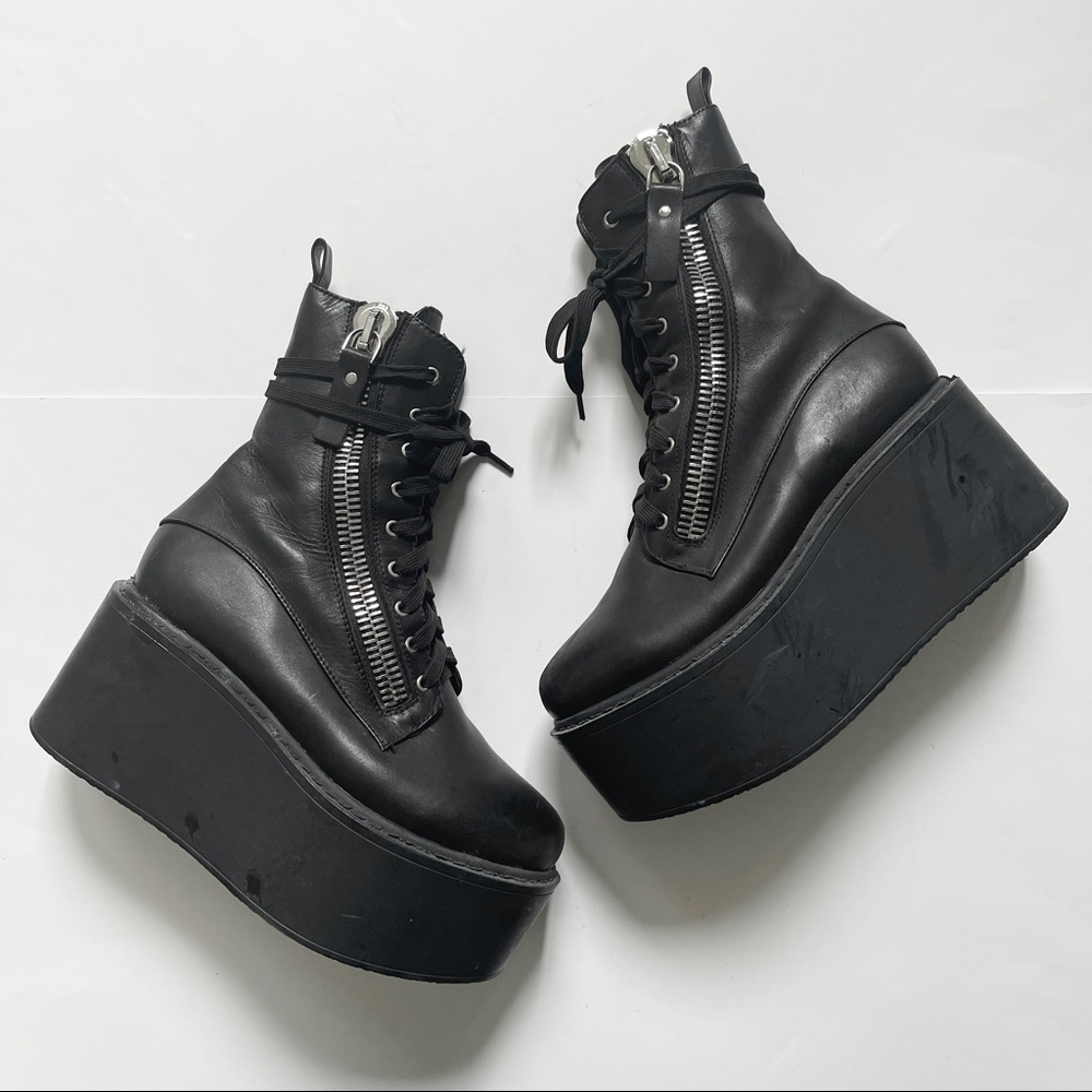 UNIF Trench High Platform Boots